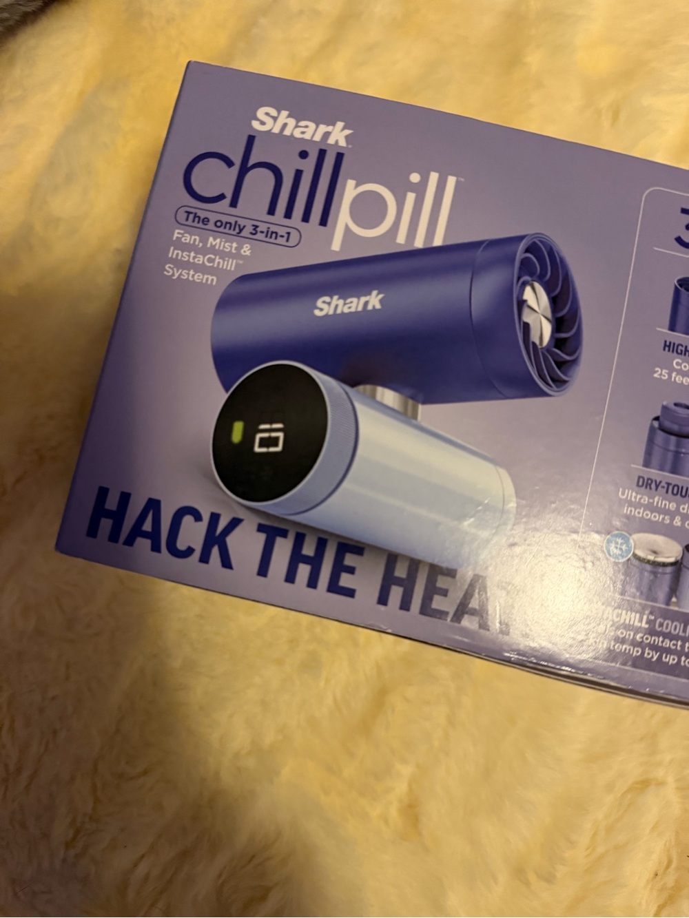 Shark ChillPill Portable Fan & Mist System - Purple/White